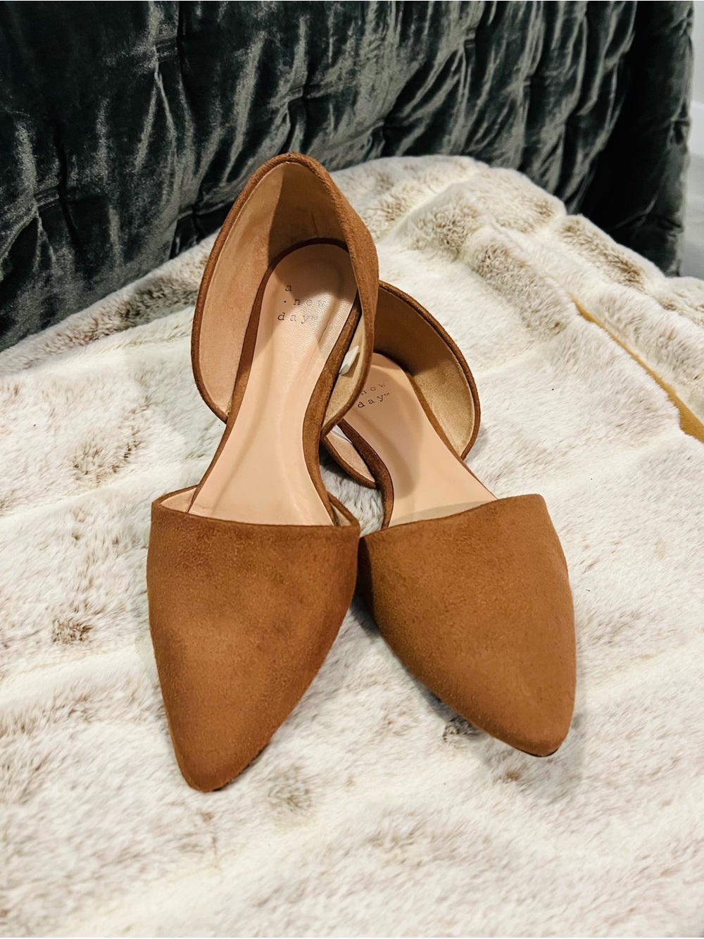 Size 6 A New Day Julie ballet flats - Cognac Brown